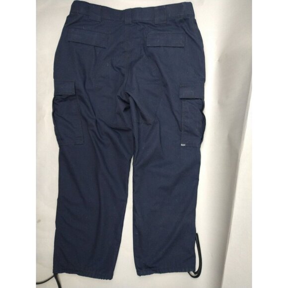 5.11 Tactical Navy Mens TDU Pant 74003 XL/short Rip Stop Drawstring - Picture 6 of 12